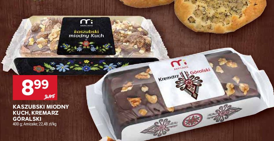 Ciasto kaszubski miodny kuch Amicake promocja w Stokrotka