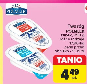 Twaróg tłusty Polmlek promocja