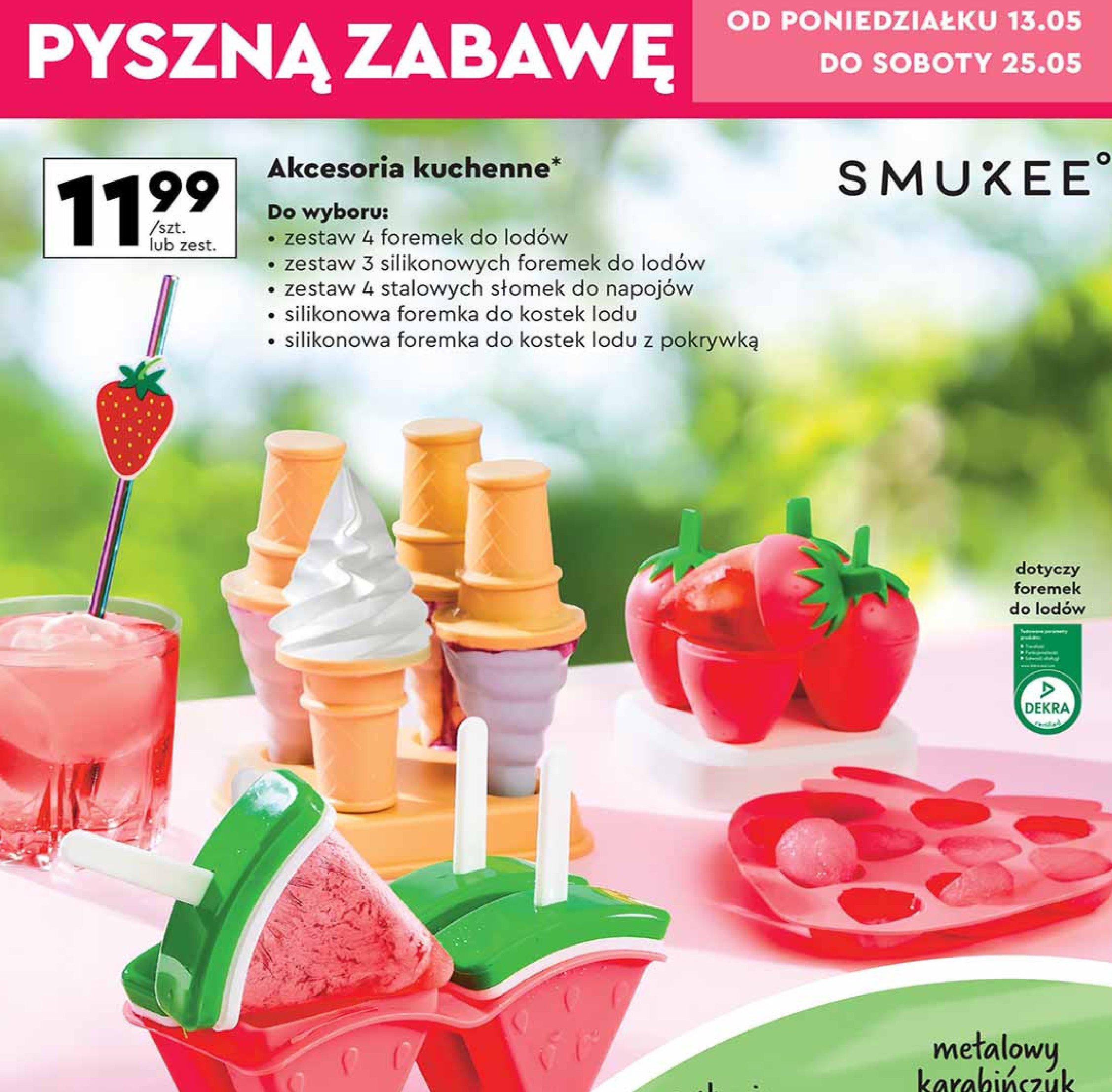 Foremki do lodów silikonowe Smukee promocja