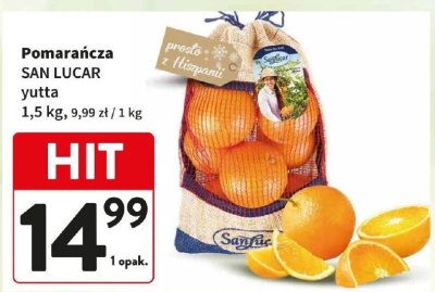 Pomarańcza SAN LUCAR yutta promocja w Intermarche