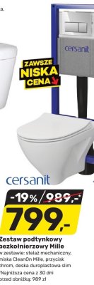 Zestaw podtynkowy bezkolnierzowy Mille Cersanit promocja w Bricomarche