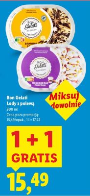 Lody Bon Gelati z polewą promocja w Lidl