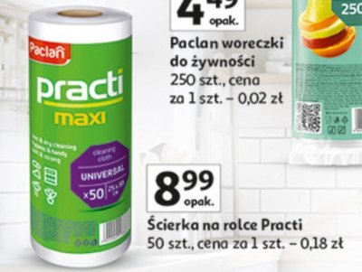 Ścierka na rolce Practi promocja w Auchan