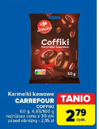 Karmelki kawowe Carrefour sensation promocja