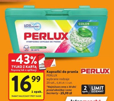 Kapsułki do prania Perlux Color promocja w Intermarche