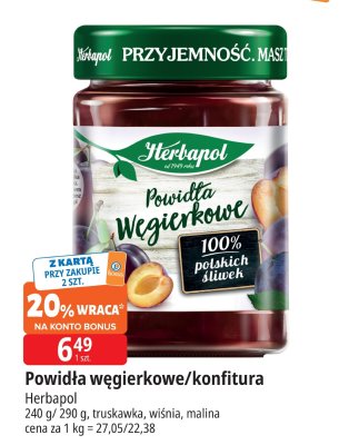 Powidła węgierkowe Herbapol promocja w Leclerc