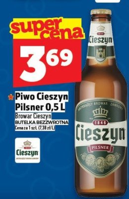 Piwo Cieszyn Pilsner 0,5 L promocja w TOPAZ