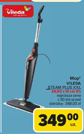 Mop parowy steam plus xxl Vileda promocja w Carrefour