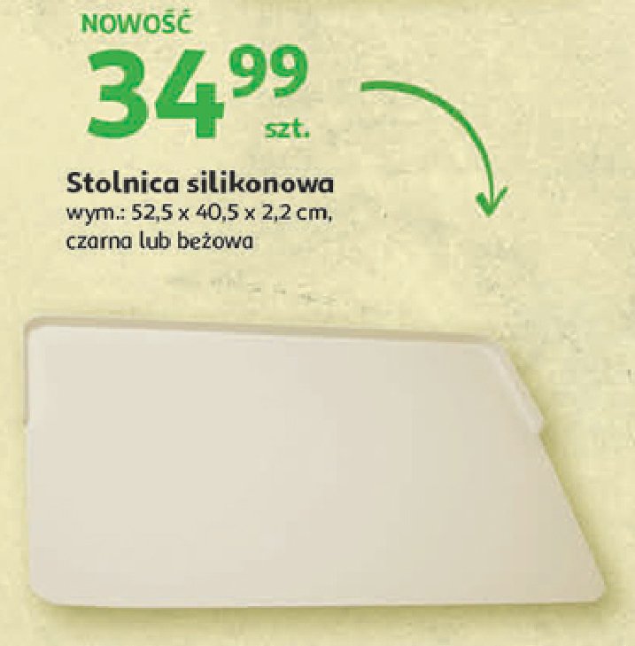 Stolnica silikonowa 52.5 x 40.5 x 2.2 cm czarna promocja