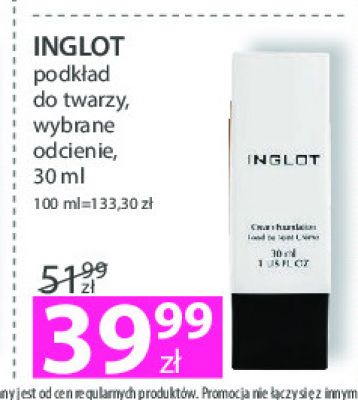 Podkład do twarzy równoważący 26 Inglot promocja