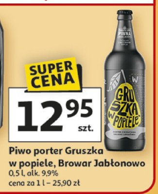 Piwo porter Gruszka w popiele, Browar Jabłonowo 0,5l, alk. 9,9% promocja w Auchan