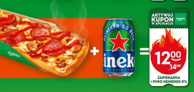 Zapiekanka + piwo Heineken 0% promocja w Żabka