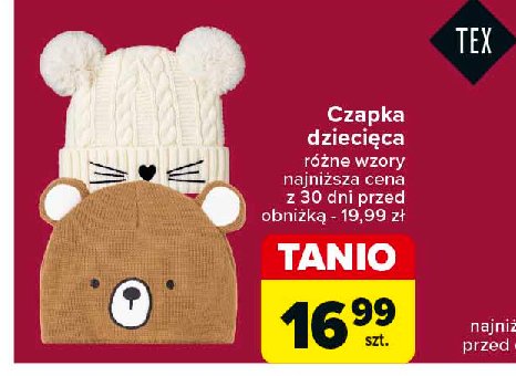 Czapka dziecięca Tex promocja