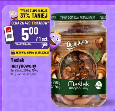 Maślak marynowany Devaldano 280g promocja w POLOmarket