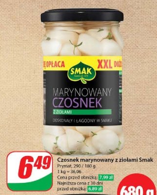 Czosnek marynowany z zio艂ami Smak promocja