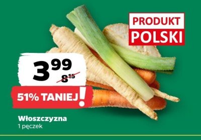 Włoszczyzna pęczek promocja w Netto