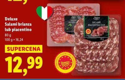 Salami Deluxe piacentino promocja w Lidl