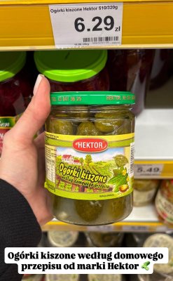 Ogórki kiszone  promocja w Dino