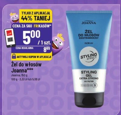 Żel do włosów Joanna promocja w POLOmarket