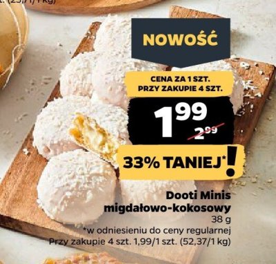 Dooti Minis migdałowo-kokosowy promocja w Netto