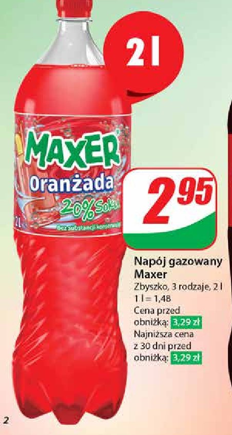 Orańżada czerwona Maxer promocja