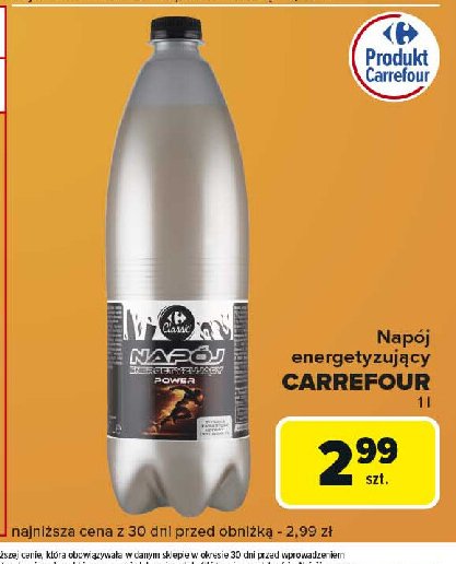 Napoj energetyzujacy Carrefour classic promocja w Carrefour Express