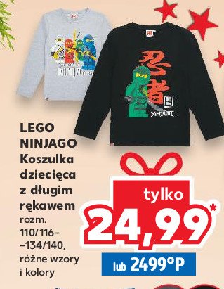 Koszulka dziecięca z długim rękawem lego ninjago 110/116-134/140 promocja