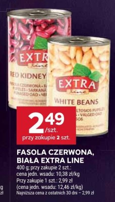 Fasola czerwona, biała Extra Line promocja w Stokrotka