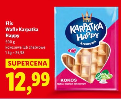 Wafle Karpatka Happy chałwowe promocja w Lidl