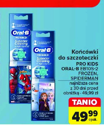 Końcówka do szczoteczki elektrycznej frozen Oral-b d2 kids promocja