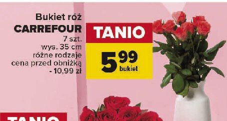 Bukiet róż Carrefour promocja