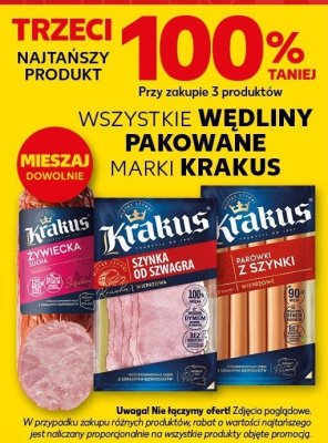 Wędliny pakowane wszystkie rodzaje promocja w Kaufland