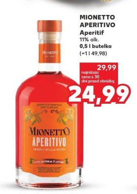 Aperitif Mionetto Aperitivo promocja w Kaufland