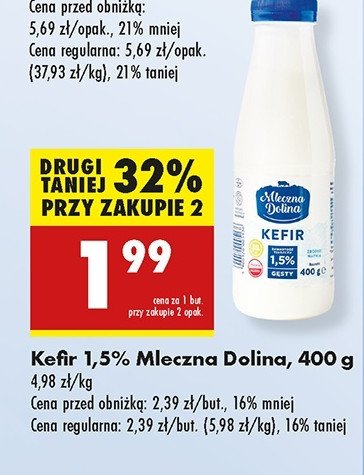 Kefir 1.5% Mleczna dolina promocja