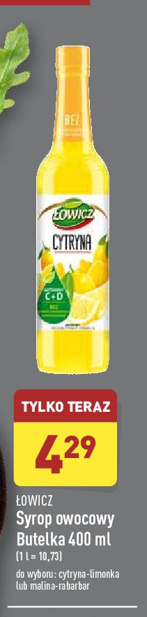 Syrop cytryna mięta limonka Łowicz promocje