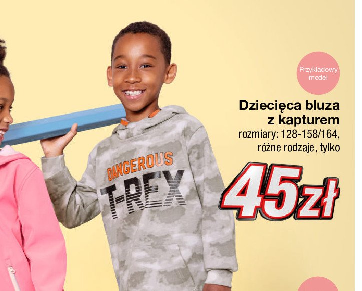 Bluza dzieci臋ca z kapturem rozm. 128-158/164 promocja