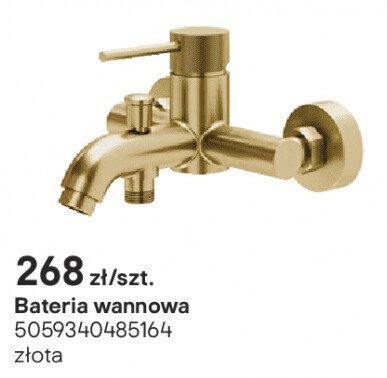 Bateria wannowa Owens złota promocja w Castorama