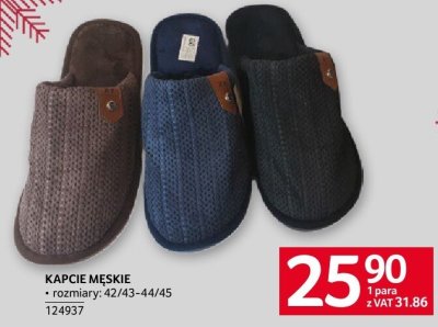 Kapcie męskie rozmiary 42/43-44/45 promocja w Selgros