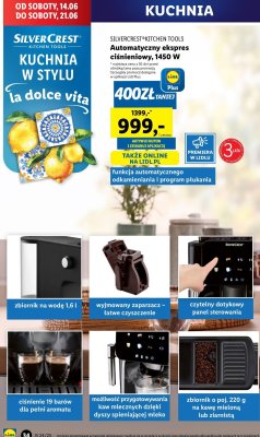 Ekspres ciśnieniowy do kawy 1450w Silvercrest promocja