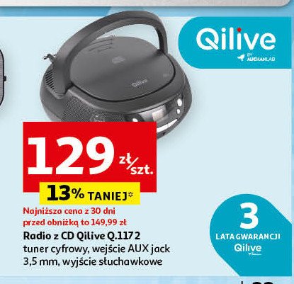 Radio cd q.1172 Qilive promocja w Auchan