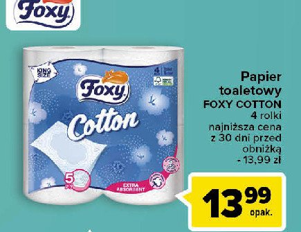 Papier toaletowy Foxy cotton promocja