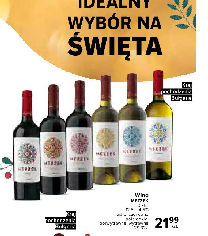 Wino Mezzek semi sweet promocja