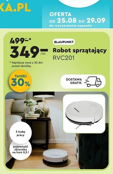 Robot sprzątający rvc201 Blaupunkt promocja