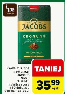 Kawa mielona KRÖNUNG JACOBS promocja w Carrefour