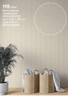 Płyta ścienna Tweed Sand promocja w Castorama