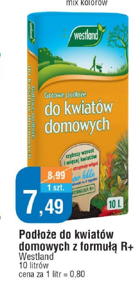 Podłoże do kwiatów domowych z formułą r+ Westland promocja