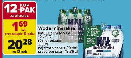 Woda gazowana Nałęczowianka promocja w Carrefour