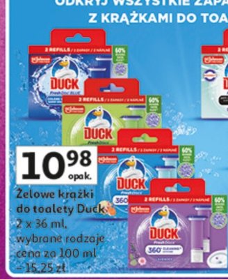Żelowe krążki do toalety Duck promocja w Auchan