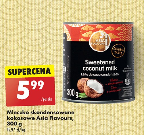 Mleczko skondensowane kokosowe Asia flavours promocja