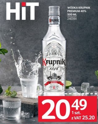 Wódka Krupnik Premium 40% 500 ml promocja w Selgros